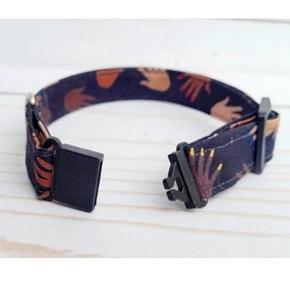 Cat collar, small dog, break-away collar, black history themed